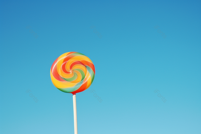 天空下的一跟彩虹棒棒糖摄影图,高清,摄影图,摄影图片,图片大全,摄影图免费下载